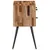 Produktbild 4 för Sängbord 47x31,5x60 cm massiv teak