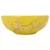 Produktbild 2 för Handfat vit och gul rund Φ41x14 cm keramik