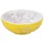 Produktbild 3 för Handfat vit och gul rund Φ41x14 cm keramik