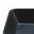 Produktbild 7 för Handfat svart och brun rektangulär 46x35,5x13 cm keramik