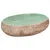Produktbild 2 för Handfat grön och brun oval 59x40x15 cm keramik