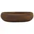 Produktbild 3 för Handfat brun oval 59x40x15 cm keramik