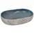 Produktbild 2 för Handfat sand och blå oval 59x40x14 cm keramik
