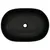 Produktbild 6 för Handfat svart oval 59x40x14 cm keramik