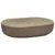 Produktbild 2 för Handfat sand och brun oval 59x40x14 cm keramik