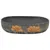 Produktbild 4 för Handfat grå och svart oval 59x40x14 cm keramik