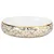 Produktbild 4 för Handfat vit och guld oval 59x40x15 cm keramik