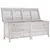 Produktbild 3 för Dynbox vit 150x50x56,5 cm massivt granträ