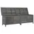Produktbild 3 för Dynbox antracit 198,5x50x56,5 cm massivt granträ