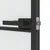 Produktbild 7 för Innerdörr svart 83x201,5 cm härdat glas och aluminium slim