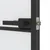 Produktbild 7 för Innerdörr svart 83x201,5 cm härdat glas och aluminium slim