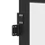 Produktbild 8 för Innerdörr svart 83x201,5 cm härdat glas och aluminium slim