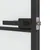 Produktbild 7 för Innerdörr svart 93x201,5 cm härdat glas och aluminium slim