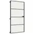Produktbild 5 för Innerdörr svart 102,5x201,5 cm härdat glas och aluminium slim