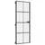 Produktbild 5 för Innerdörr svart 76x201,5 cm härdat glas och aluminium slim