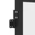 Produktbild 8 för Innerdörr svart 76x201,5 cm härdat glas och aluminium slim