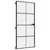 Produktbild 5 för Innerdörr svart 93x201,5 cm härdat glas och aluminium slim