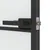 Produktbild 7 för Innerdörr svart 102,5x201,5 cm härdat glas och aluminium slim