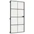 Produktbild 5 för Innerdörr svart 102,5x201,5 cm härdat glas och aluminium slim