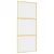 Produktbild 2 för Skjutdörr guld 90x205 cm klart ESG-glas och aluminium
