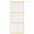 Produktbild 3 för Skjutdörr guld 90x205 cm klart ESG-glas och aluminium