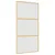 Produktbild 2 för Skjutdörr guld 102,5x205 cm frostat ESG-glas och aluminium
