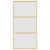 Produktbild 4 för Skjutdörr guld 102,5x205 cm frostat ESG-glas och aluminium
