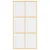 Produktbild 4 för Skjutdörr guld 102,5x205 cm klart ESG-glas och aluminium