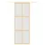 Produktbild 3 för Skjutdörr guld 76x205 cm frostat ESG-glas och aluminium