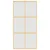 Produktbild 4 för Skjutdörr guld 102,5x205 cm frostat ESG-glas och aluminium