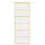 Produktbild 3 för Skjutdörr guld 76x205 cm klart ESG-glas och aluminium