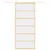 Produktbild 3 för Skjutdörr guld 90x205 cm klart ESG-glas och aluminium