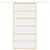 Produktbild 3 för Skjutdörr guld 102,5x205 cm klart ESG-glas och aluminium