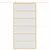 Produktbild 3 för Skjutdörr guld 102,5x205 cm frostat ESG-glas och aluminium
