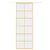 Produktbild 3 för Skjutdörr guld 76x205 cm klart ESG-glas och aluminium