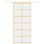 Produktbild 3 för Skjutdörr guld 90x205 cm klart ESG-glas och aluminium