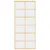 Produktbild 4 för Skjutdörr guld 90x205 cm klart ESG-glas och aluminium