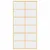 Produktbild 4 för Skjutdörr guld 102,5x205 cm klart ESG-glas och aluminium