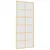 Produktbild 2 för Skjutdörr guld 90x205 cm frostat ESG-glas och aluminium