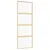 Produktbild 2 för Skjutdörr guld 76x205 cm klart ESG-glas och aluminium