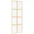Produktbild 2 för Skjutdörr guld 76x205 cm klart ESG-glas och aluminium