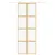 Produktbild 3 för Skjutdörr guld 76x205 cm klart ESG-glas och aluminium