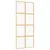 Produktbild 2 för Skjutdörr guld 90x205 cm klart ESG-glas och aluminium