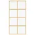 Produktbild 4 för Skjutdörr guld 102,5x205 cm klart ESG-glas och aluminium