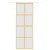 Produktbild 3 för Skjutdörr guld 76x205 cm frostat ESG-glas och aluminium