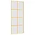 Produktbild 2 för Skjutdörr guld 90x205 cm frostat ESG-glas och aluminium