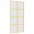 Produktbild 2 för Skjutdörr guld 102,5x205 cm frostat ESG-glas och aluminium