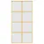Produktbild 4 för Skjutdörr guld 102,5x205 cm frostat ESG-glas och aluminium