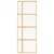 Produktbild 4 för Skjutdörr guld 76x205 cm klart ESG-glas och aluminium