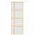 Produktbild 3 för Skjutdörr guld 76x205 cm frostat ESG-glas och aluminium